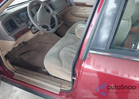 1997 Mercury Grand Marquis Gs z USA, uszkodzony, nr VIN 2MELM74W0VX665187